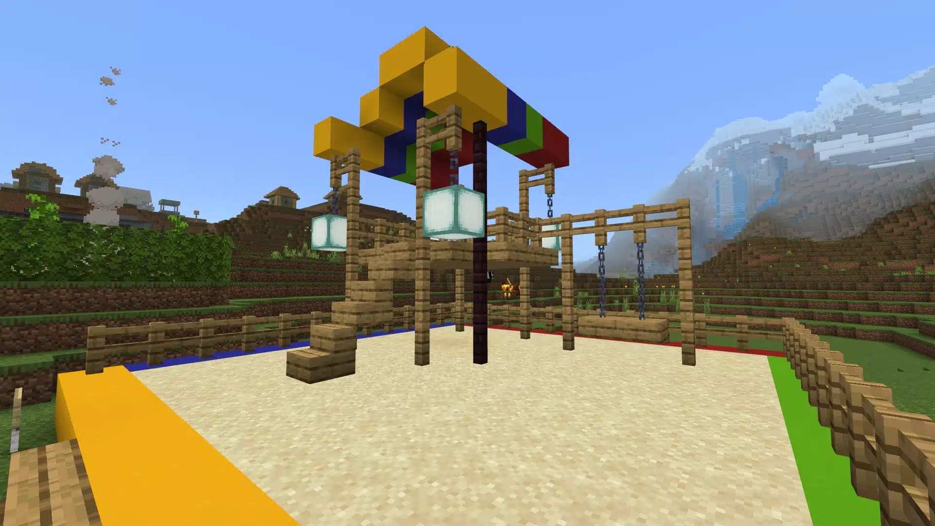 Minecraft creative build for a self-directed learning activity
